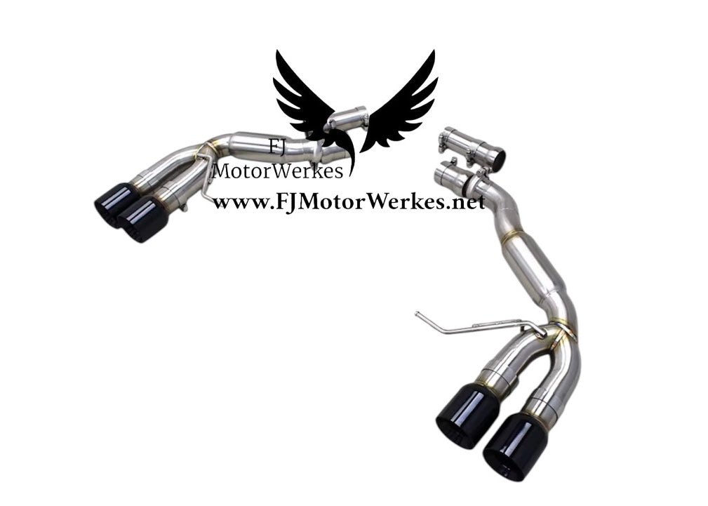 Porsche Macan S - Turbo - GTS 2.0T muffler delete slip on exhaust 2014 - 2017