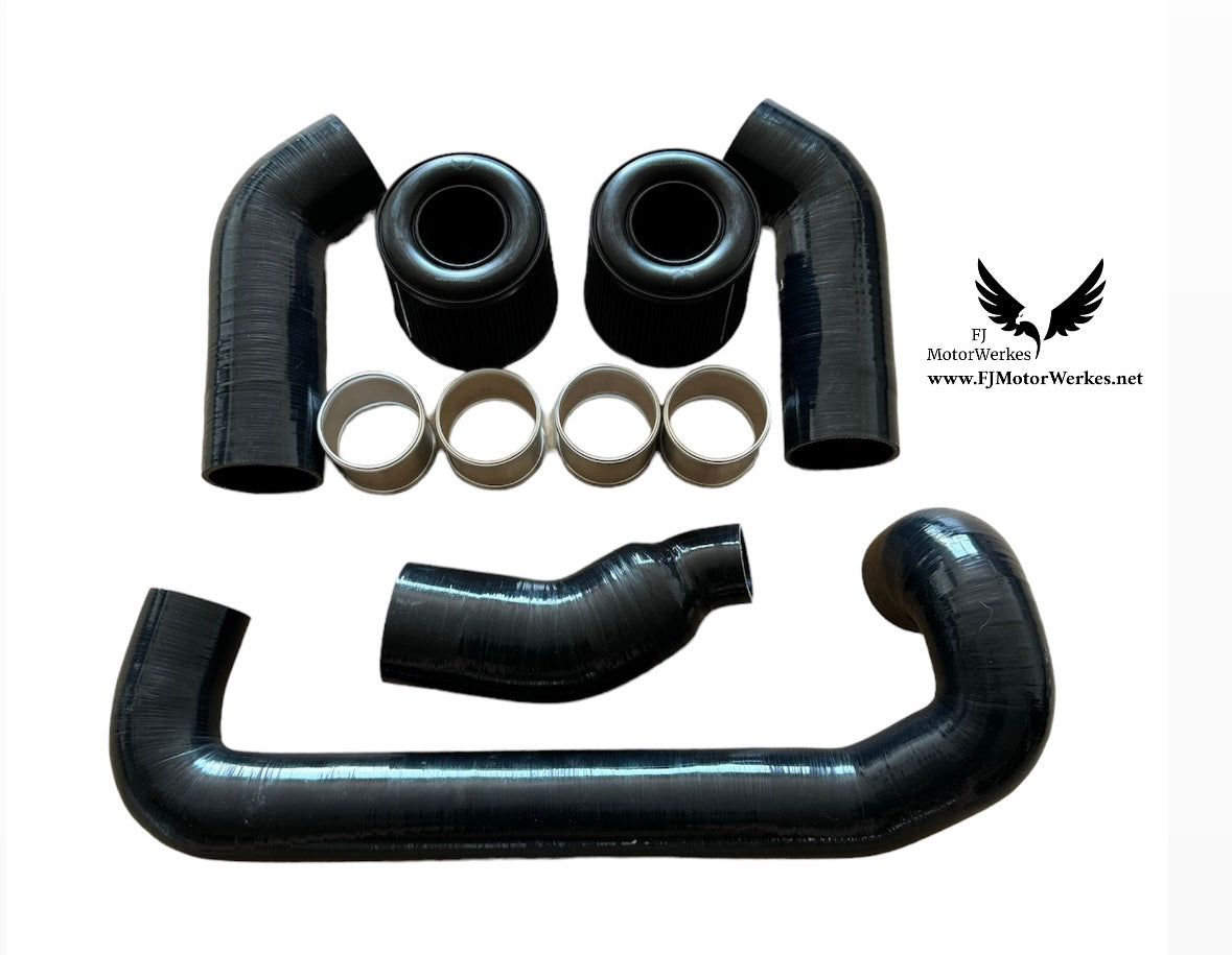 BMW M2 M3 M4 M5 M6 M8 X3M X4M X5M X6M B58 Front mount air intakes kit - Inc Rain covers