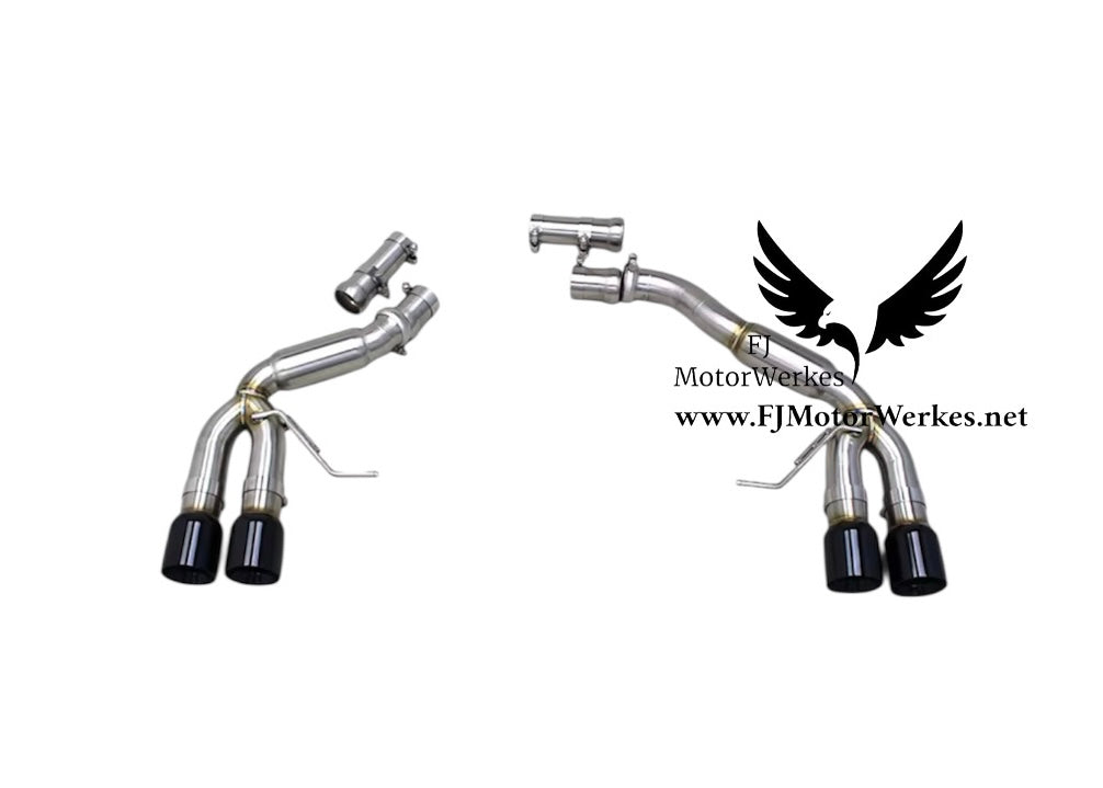 Porsche Macan S - Turbo - GTS 2.0T muffler delete slip on exhaust 2014 - 2017