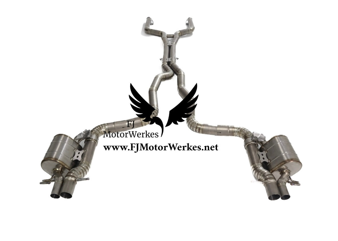 Mercedes Benz C63 C63S AMG W205 C205 4.0T 2015-2020 Valved Titanium Catback Exhaust