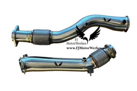 Bmw X3M F97 & X4M F98 DOWNPIPE EXHAUST STAINLESS STEEL DOWNPIPE DECAT x3mc x4mc