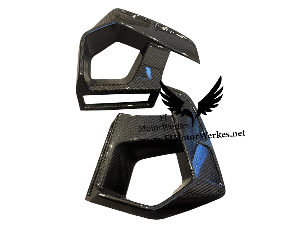 Bmw X3M X4M Front Bumper Inner Canards Lower Grille Vent Carbon Fibre - LCI ONLY