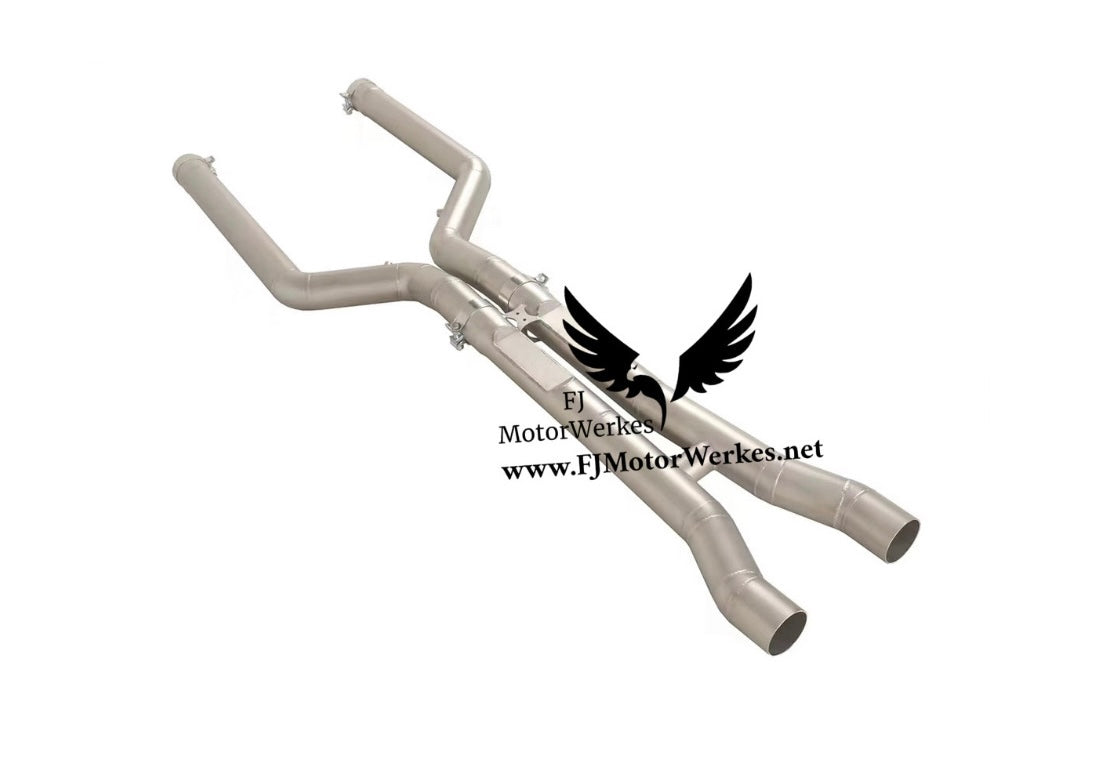 BMW M8 F91 F92 F93 Performance Stainless Steel Midpipe Exhaust System FJ MotorWerkes