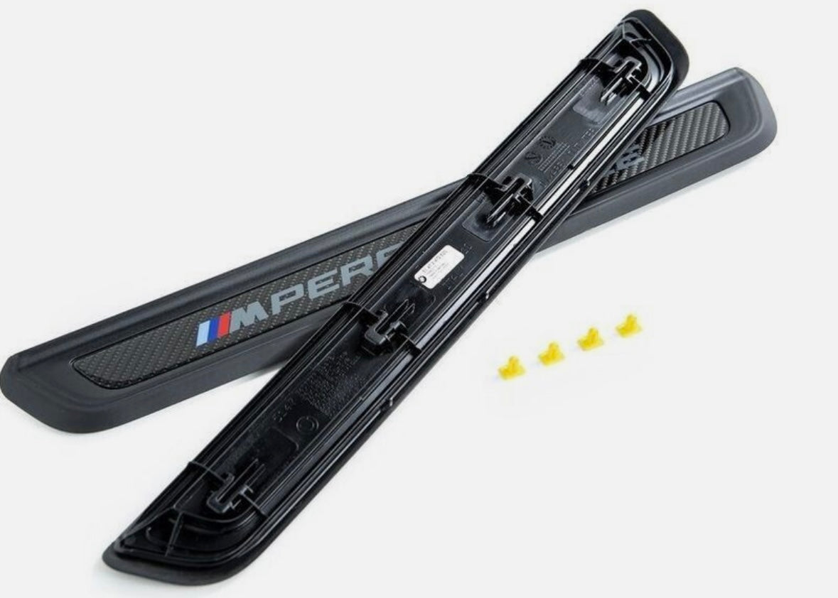 Genuine BMW M Performance Carbon Door Entrance Sill Trims M3 G80 G81 Set of 2