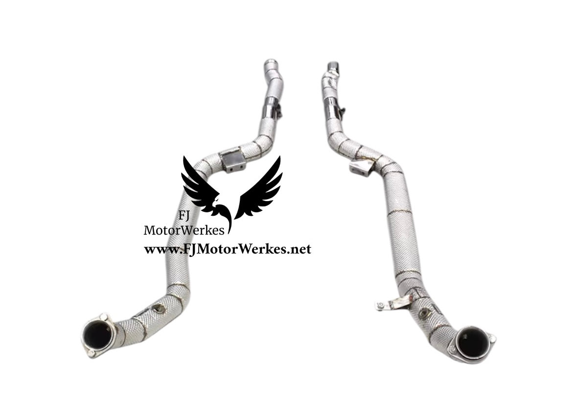 Mercedes-Benz E63 AMG Downpipe Midpipe Catless W212 2007–2016