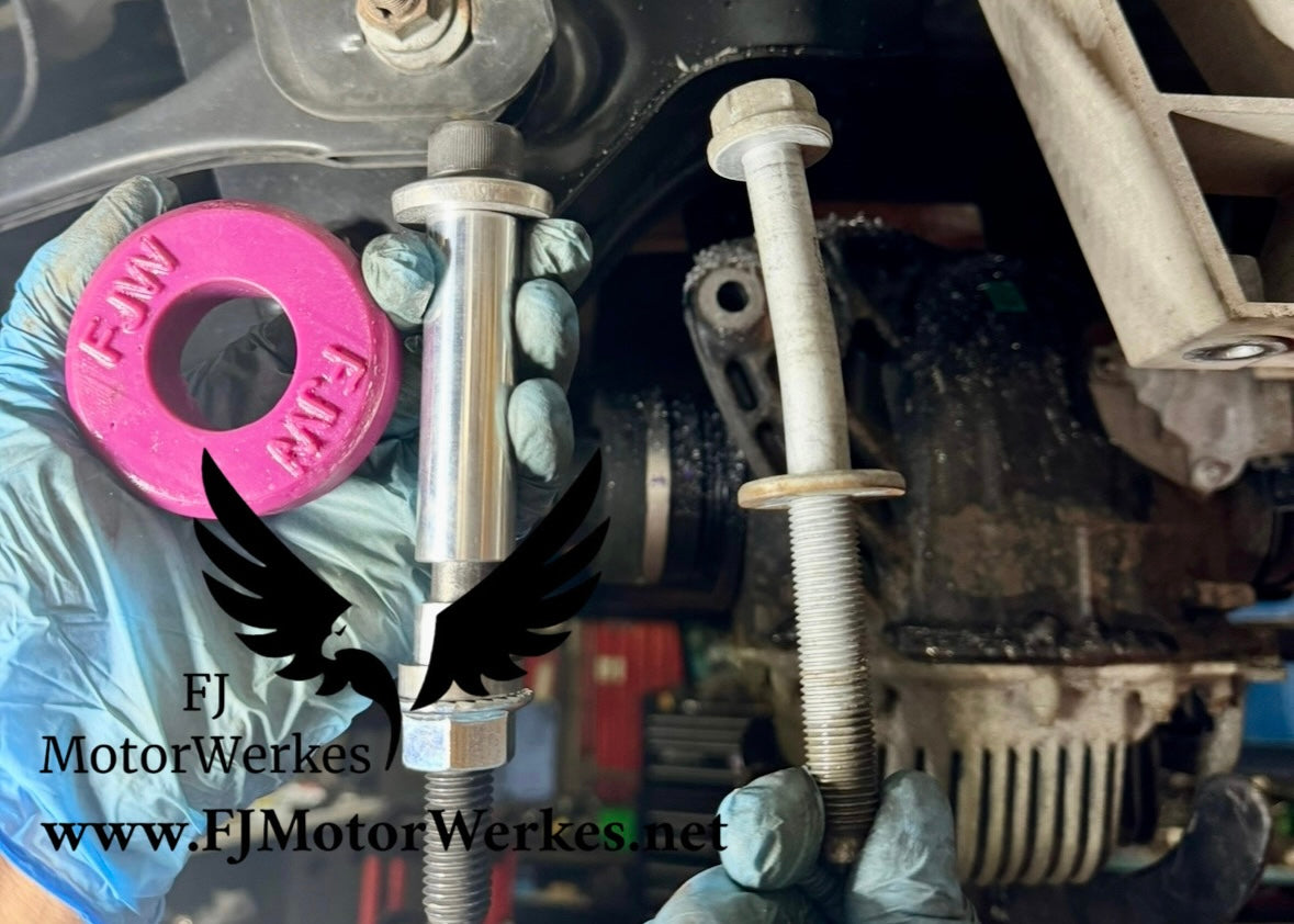 Bmw X3M F97 X4M F98 Rear Differential Bush Bolt Collar Upgrade, Complete Diff Kit Exclusive Fj Motorwerkes
