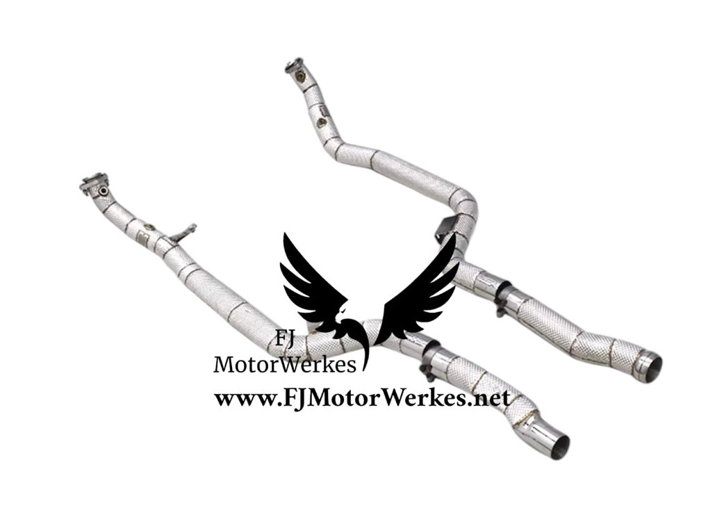 Mercedes-Benz E63 AMG Downpipe Midpipe Catless W212 2007–2016