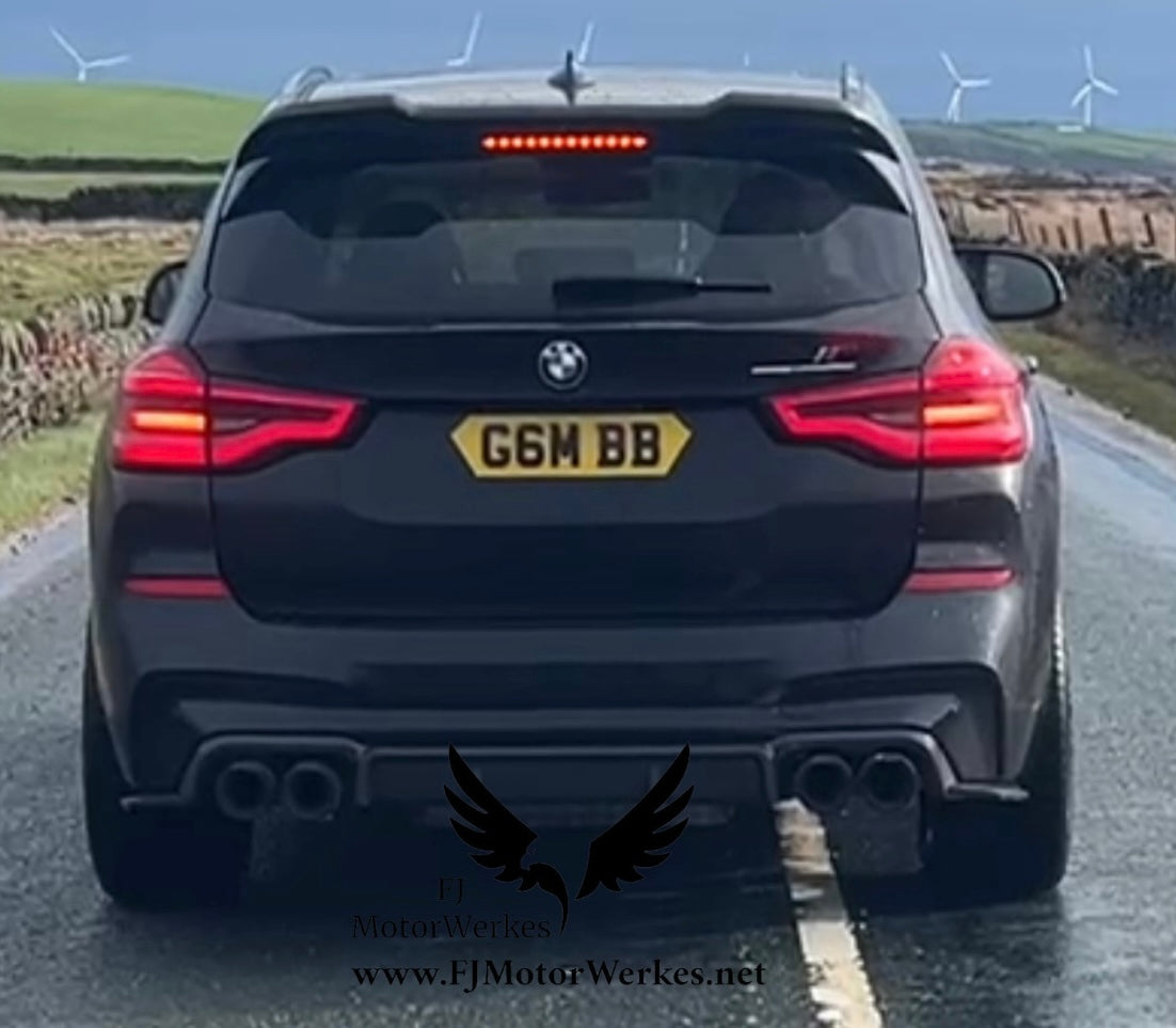 Bmw X3M X4M M Performance Carbon Fibre Exhaust Tips Direct Fit X3mc X4mc F98 F97 Black