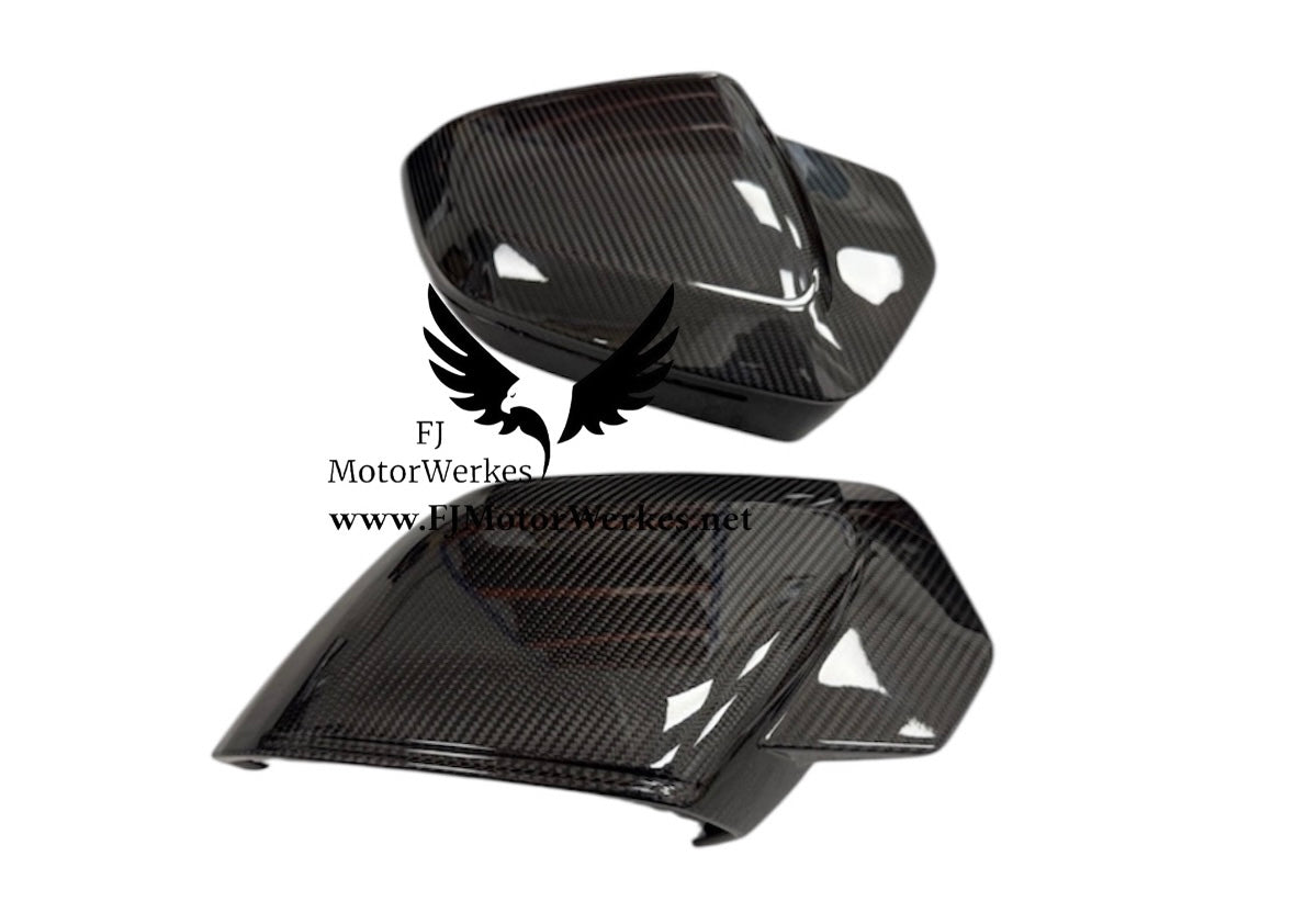 BMW M5 G90 G99 DRY CARBON FIBRE MIRROR CAPS + G60 G68 G70 G45 G48 RHD