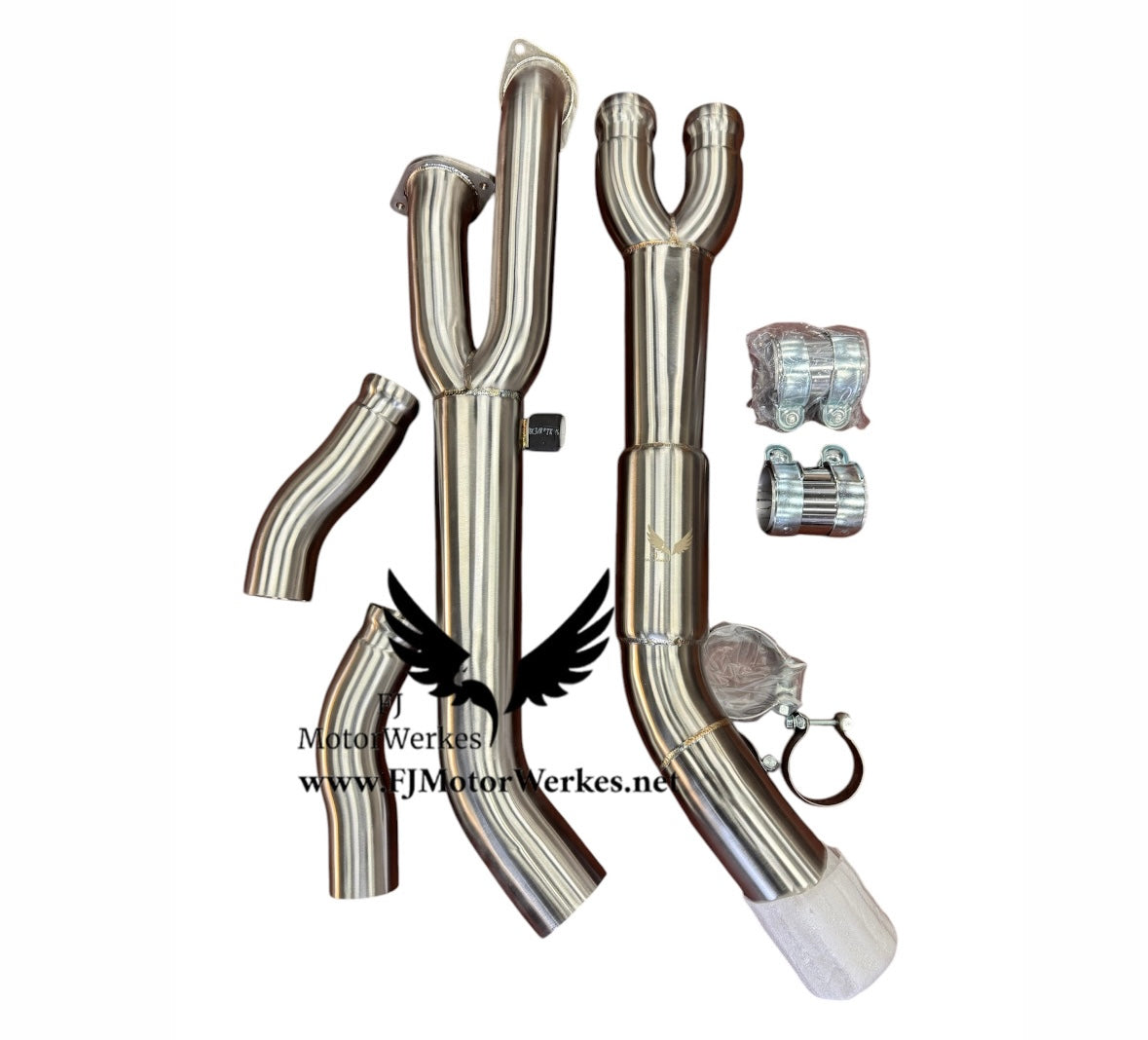 FJ MotorWerkes BMW X3M / X4M Starter Pack - Exhaust tips, Diff bolt kit, Single midpipe, Opf coding + Carbon fuel cap (Free)