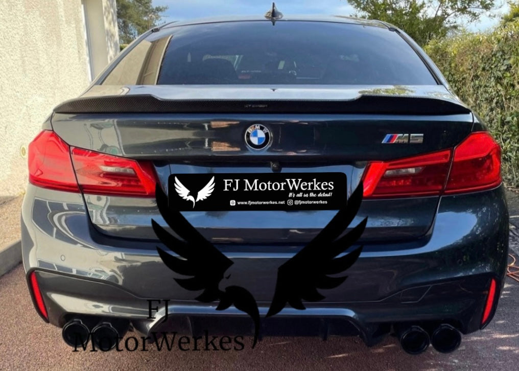 Bmw M Performance Carbon fibre exhaust tips x4 M5 F90 M8 F91 F92 F93 direct fit - Black