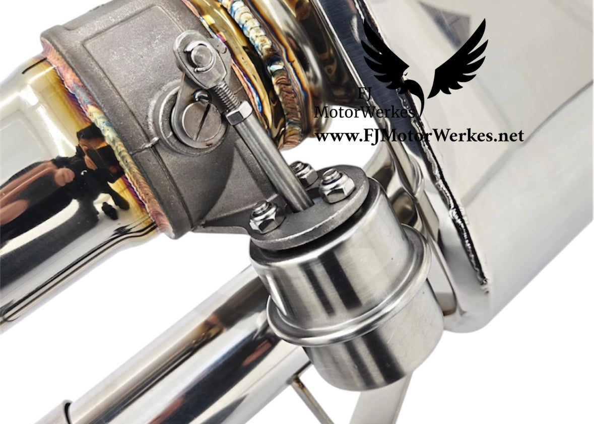 Audi R8 V8 4.2L Valved Stainless Steel Catback Exhaust Handcrafted Performance by FJ Motorwerkes 2013-2015