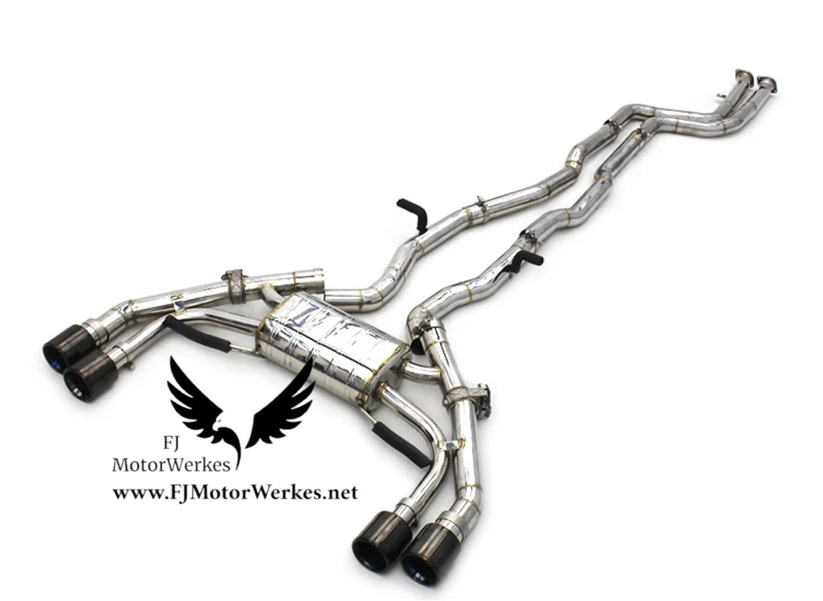 Bmw X3M X4M Full Catback Valved Exhaust Performance System inc Equal length Midpipe F97 F98