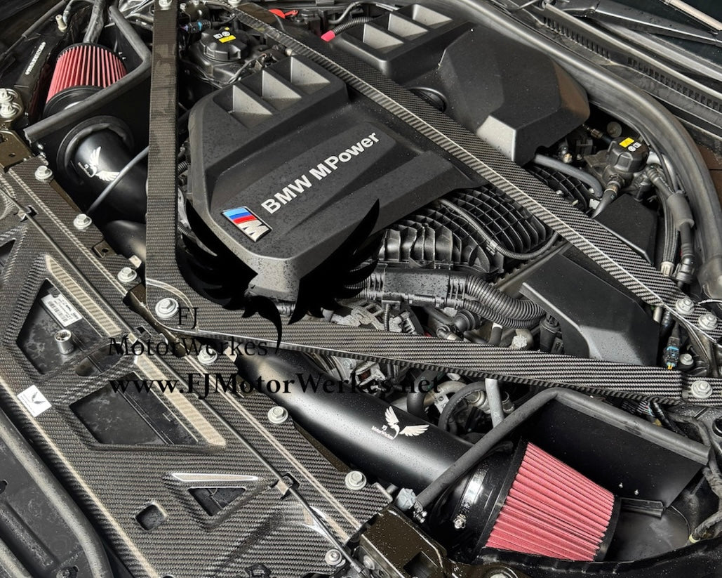FJ Motorwerkes BMW M3 M4 G80 G81 G82 G83 Cold Intake Air Filter Induction Kit Heatshielded 2021+