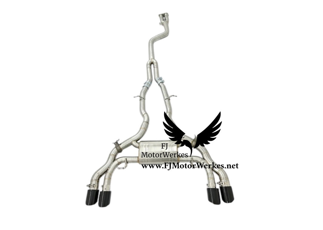 Bmw X3M X4M Full Catback Valved Exhaust Performance System inc Single Midpipe F97 F98