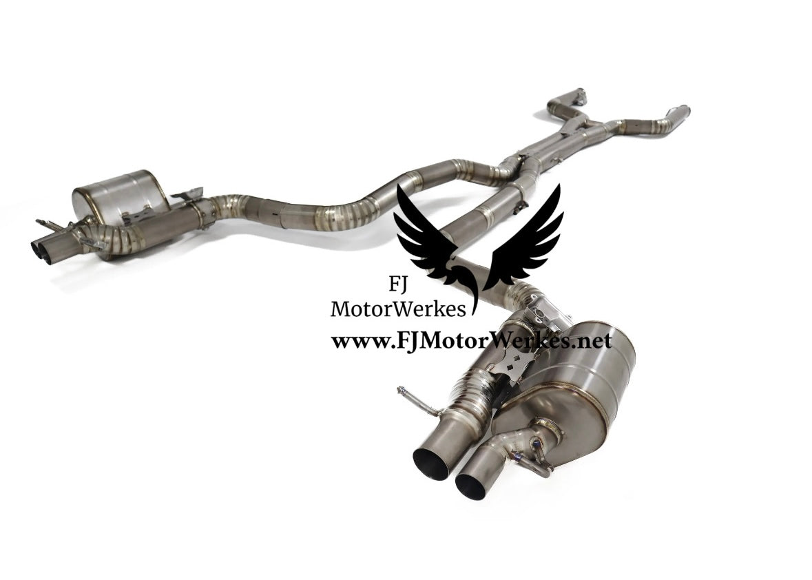 Mercedes Benz C63 C63S AMG W205 C205 4.0T 2015-2020 Valved Titanium Catback Exhaust