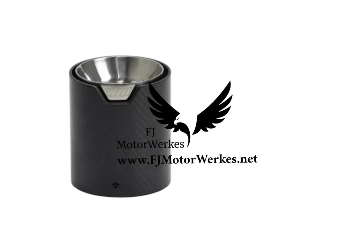 Bmw X3M X4M M Performance Carbon Fibre Exhaust Tips Direct Fit X3mc X4mc F98 F97 Silver