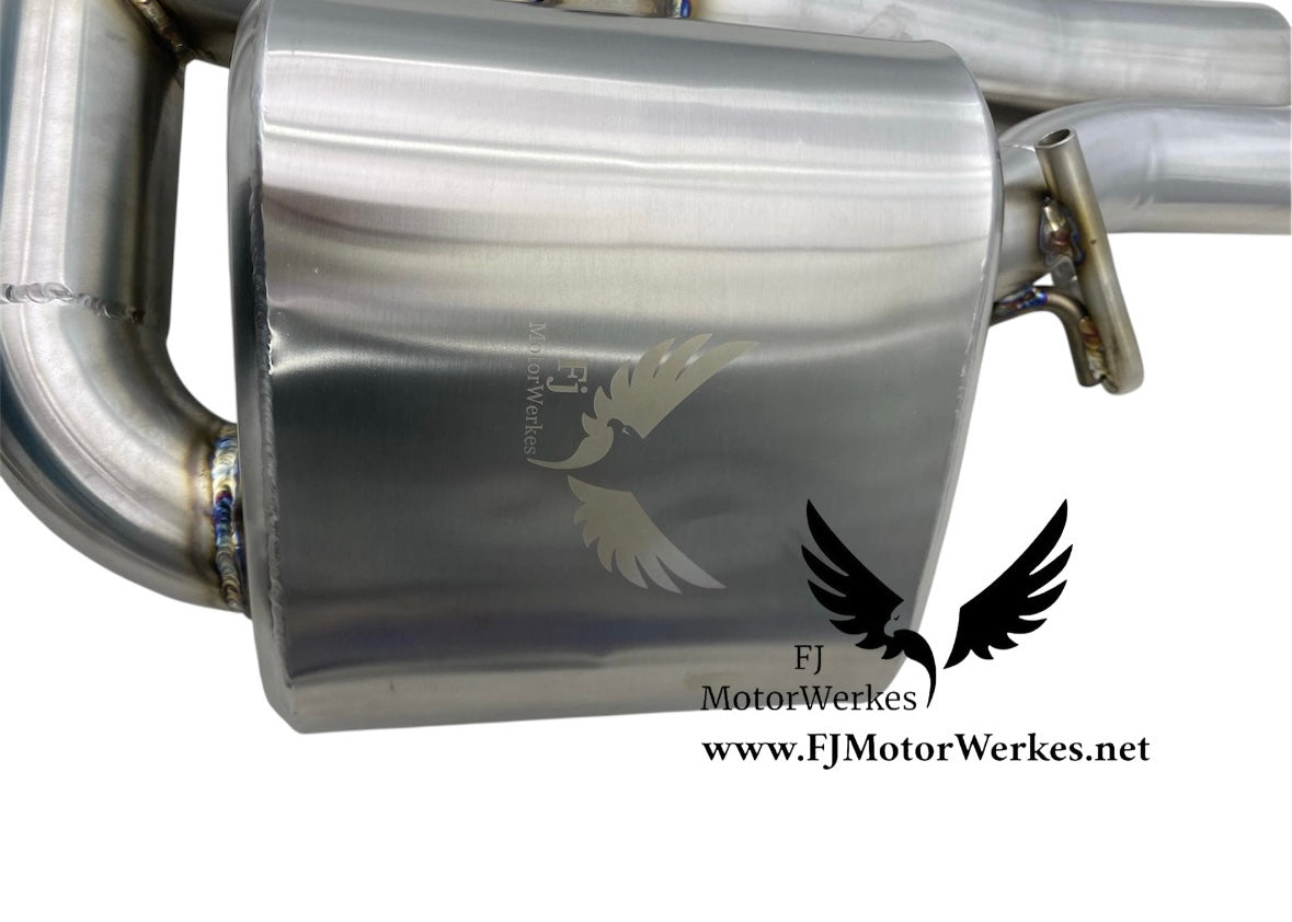 Mercedes Benz C63 C63S AMG W205 C205 4.0T 2015-2020 Valved Stainless Steel Catback Exhaust