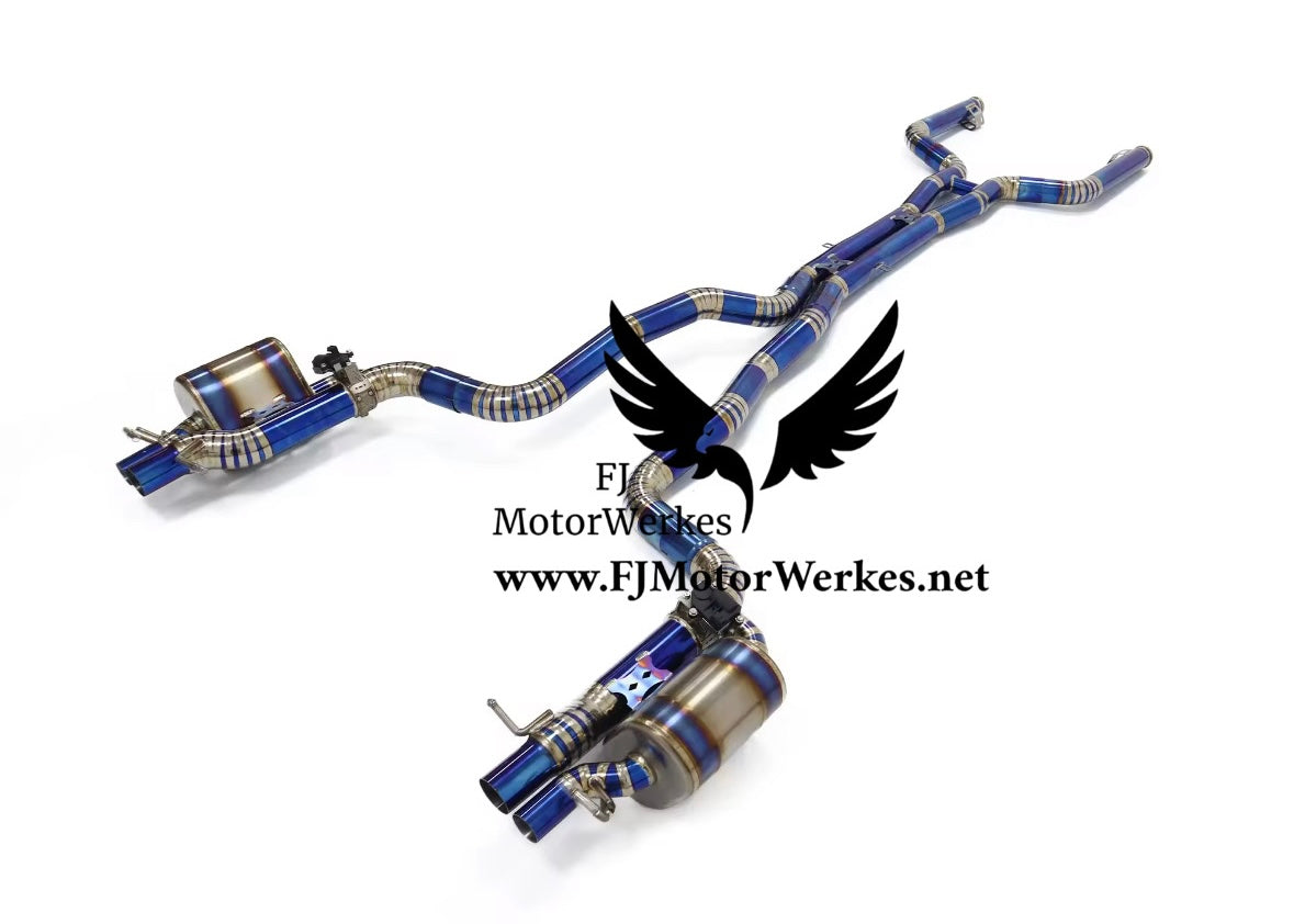 Mercedes Benz C63 C63S AMG W205 C205 4.0T 2015-2020 Valved Titanium Catback Exhaust
