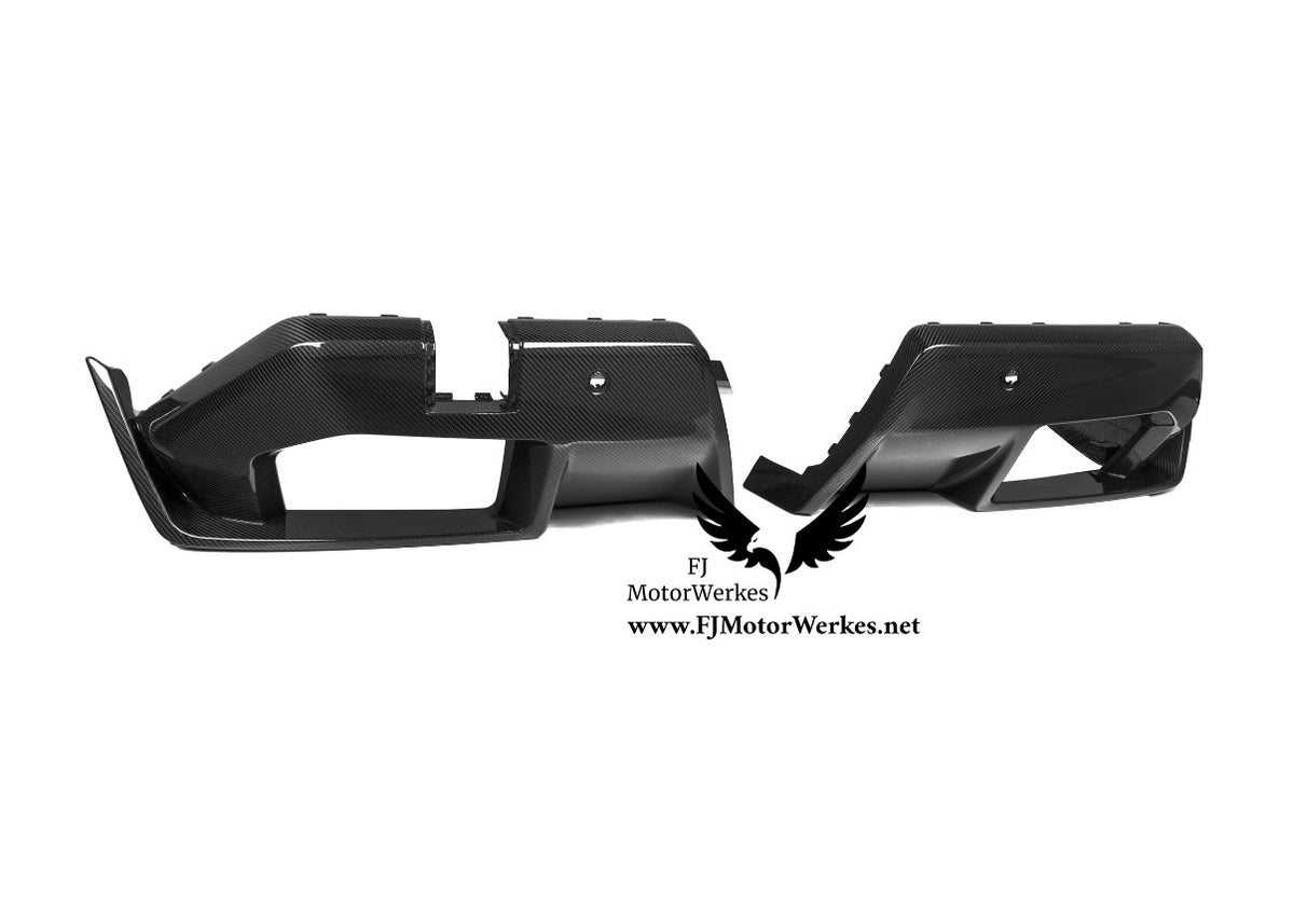 Bmw M5 G90 G99 Full Carbon Fibre Kit M Performance Style - Splitter, Side Skirts & Diffuser