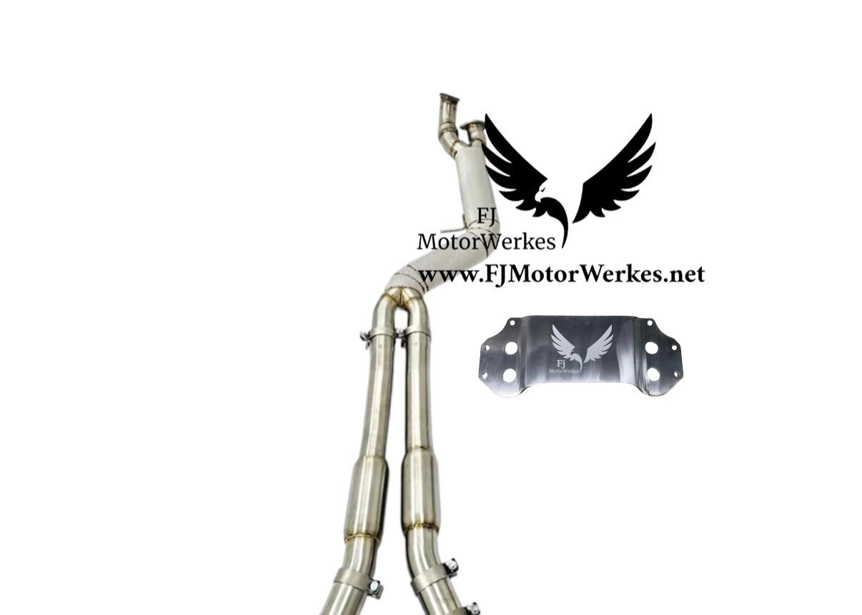 Bmw M3 M4 Exclusive 4 inch Performance Valved CatBack Exhaust System - With Extended Brace G80 G81 G82 G83