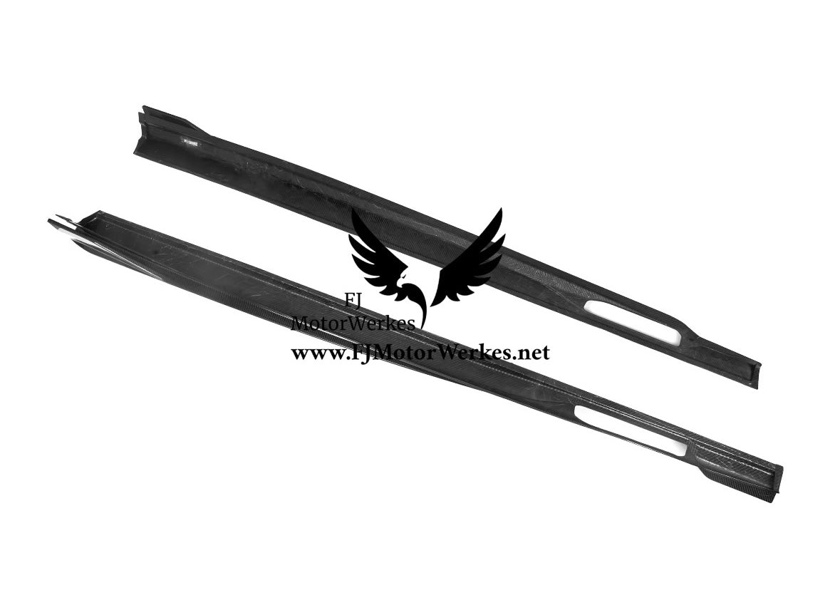 Bmw X6M F96 Carbon Fibre Side Skirt Extention kit