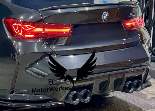 Bmw M2 M3 M4 G80 G81 G82 G83 G87) M Perf Carbon Fibre Exhaust Tips BLACK