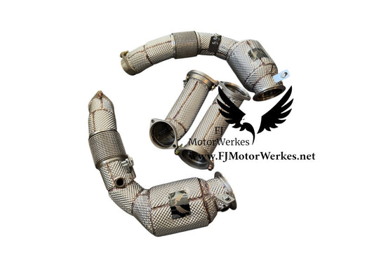 Bmw X7 M60i 2024+ S68 Decat Downpipes Primary & Secondary Catless