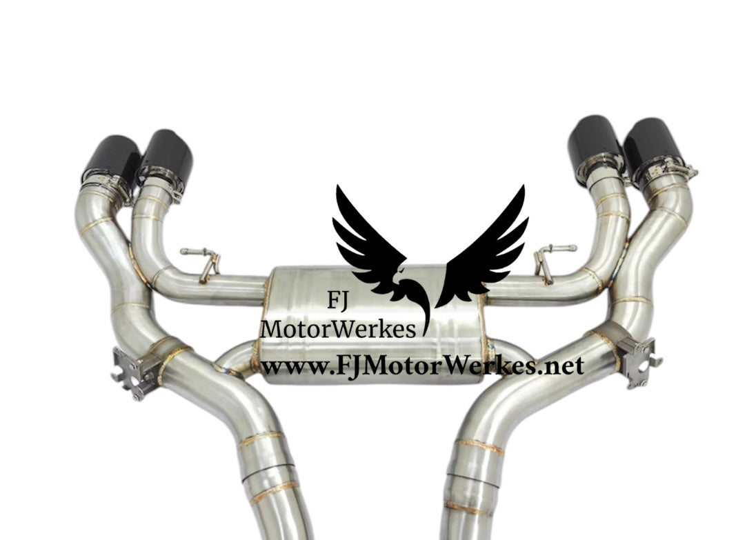 Bmw X3M X4M Full Catback Valved Exhaust Performance System inc Single Midpipe F97 F98