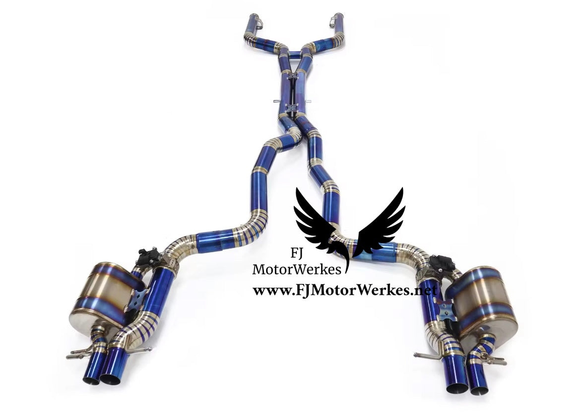 Mercedes Benz C63 C63S AMG W205 C205 4.0T 2015-2020 Valved Titanium Catback Exhaust