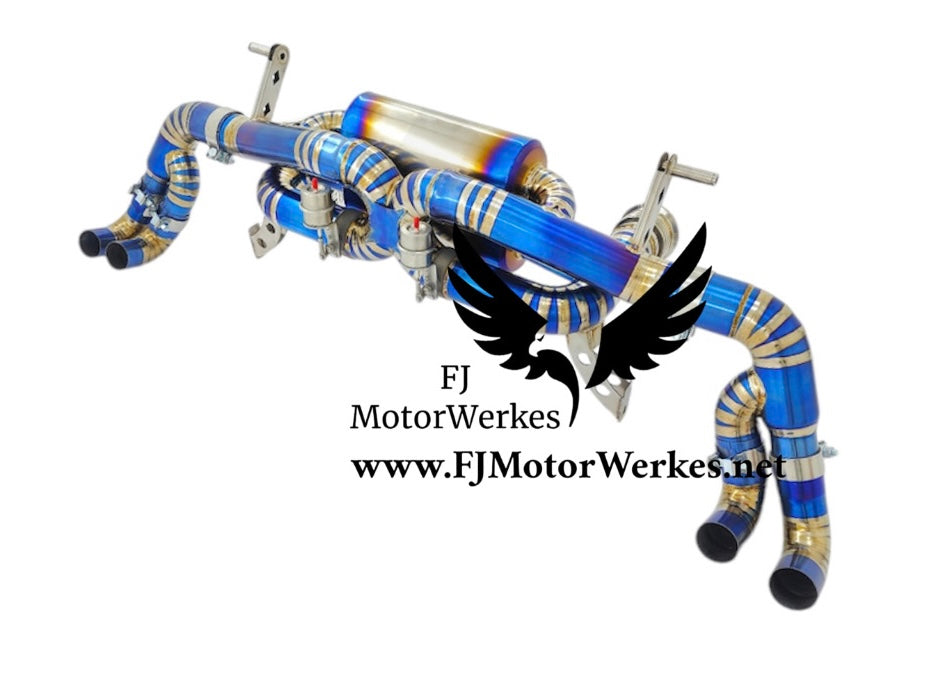 Audi R8 5.2L V10 Titanium Valved Muffler Sport Axle Back Exhaust 2014-2019