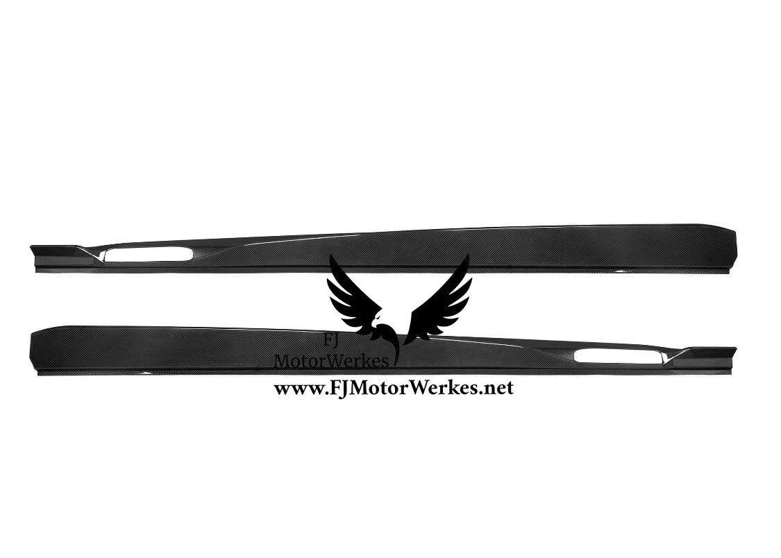 Bmw X6M F96 Carbon Fibre Side Skirt Extention kit