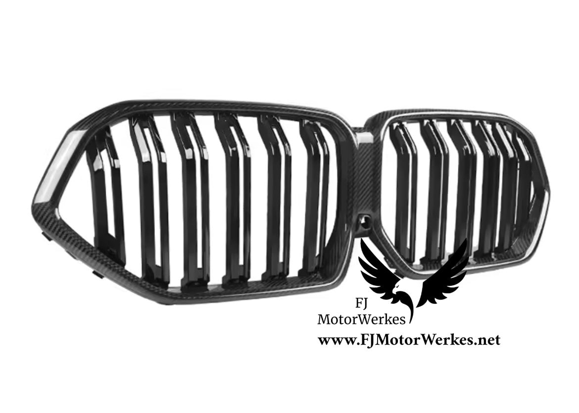 Bmw X5 X5M X6 X6M Carbon Fibre kidney grille - Double slats or Single
