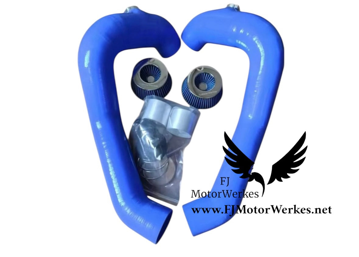 BMW M2 M3 M4 M5 M6 M8 X3M X4M X5M X6M + B58 Front mount air intakes kit - Inc Rain covers