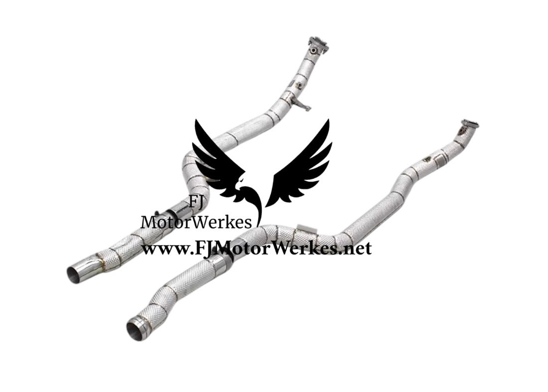 Mercedes-Benz E63 AMG Downpipe Midpipe Catless W212 2007–2016
