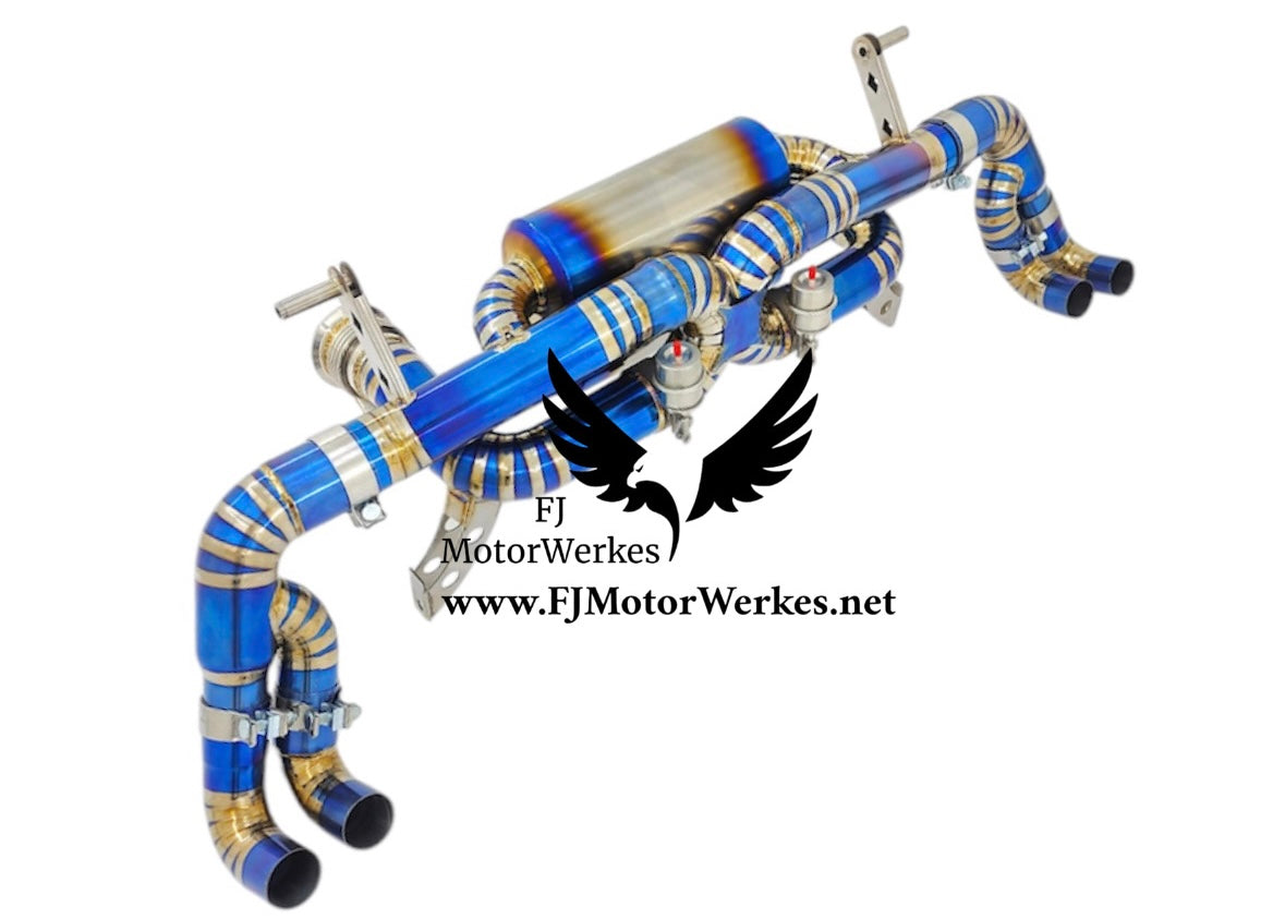 Audi R8 5.2L V10 Titanium Valved Muffler Sport Axle Back Exhaust 2014-2019