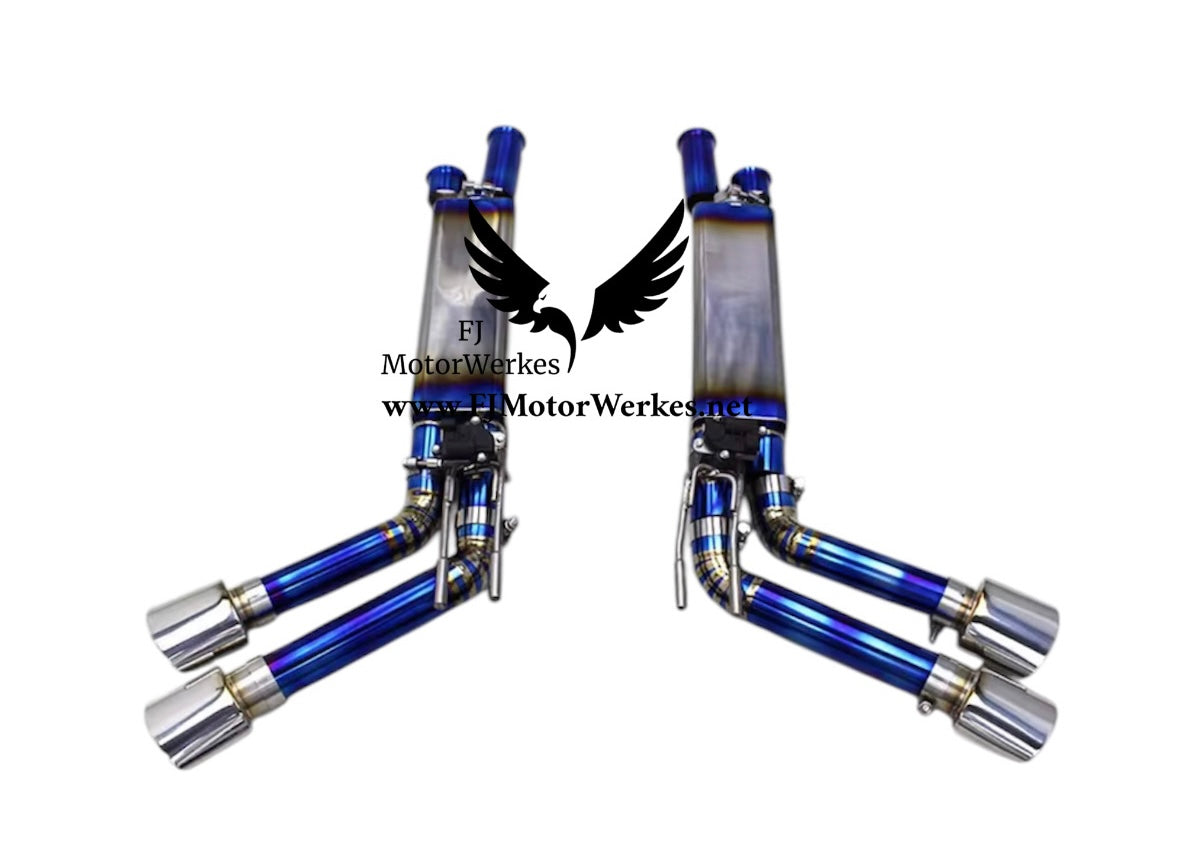 Mercedes-Benz G63 AMG Titanium Catback Mufflers (W463A - W464) 4.0 L BiTurbo 2019–2023 - Slash cut tips