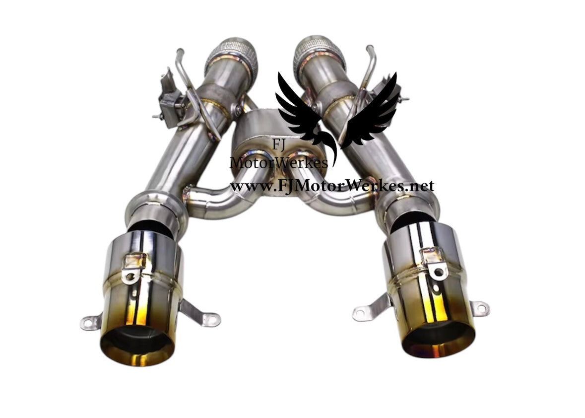 McLaren Artura 2022+ FJ Motorwerkes Stainless Steel Cat-Back Valved Exhaust System