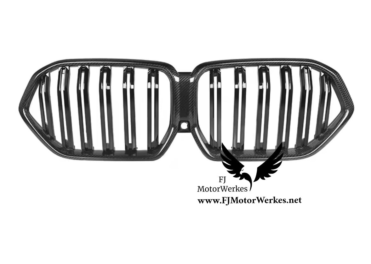 Bmw X5 X5M X6 X6M Carbon Fibre kidney grille - Double slats or Single