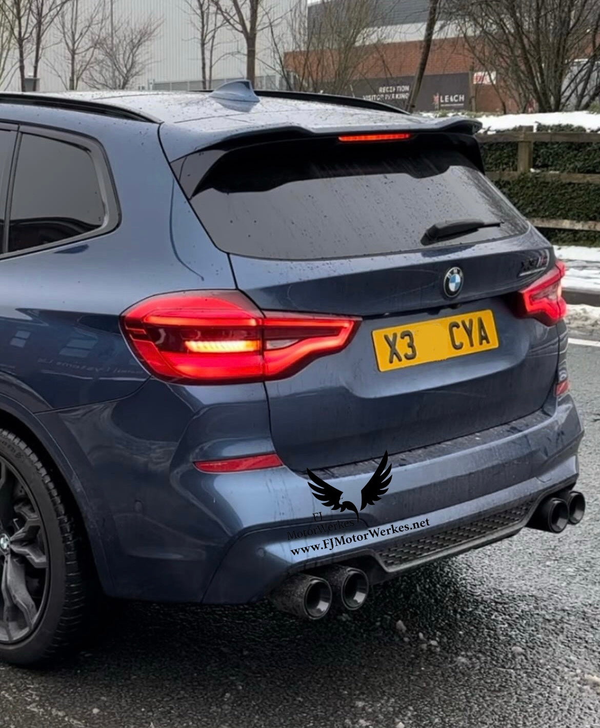 Bmw X3M X4M M Performance Carbon Fibre Exhaust Tips Direct Fit X3mc X4mc F98 F97 Black