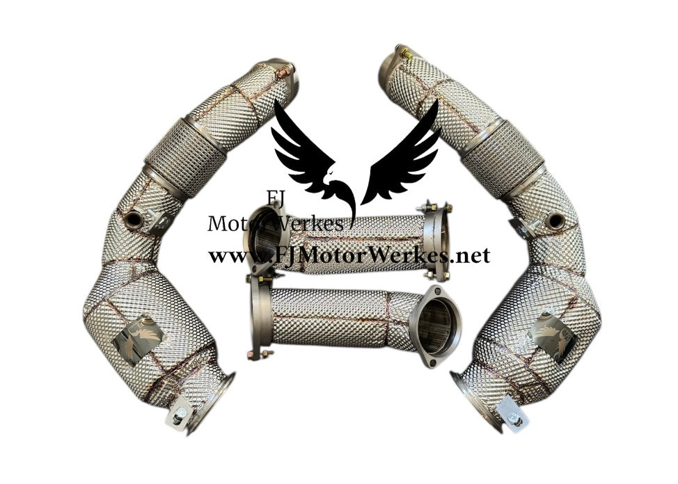 Bmw X7 M60i 2024+ S68 Decat Downpipes Primary & Secondary Catless