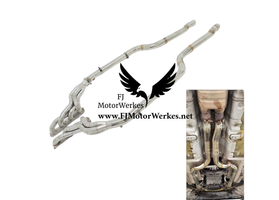 Mercedes - C63 W204 Long Tube Headers & Midpipe