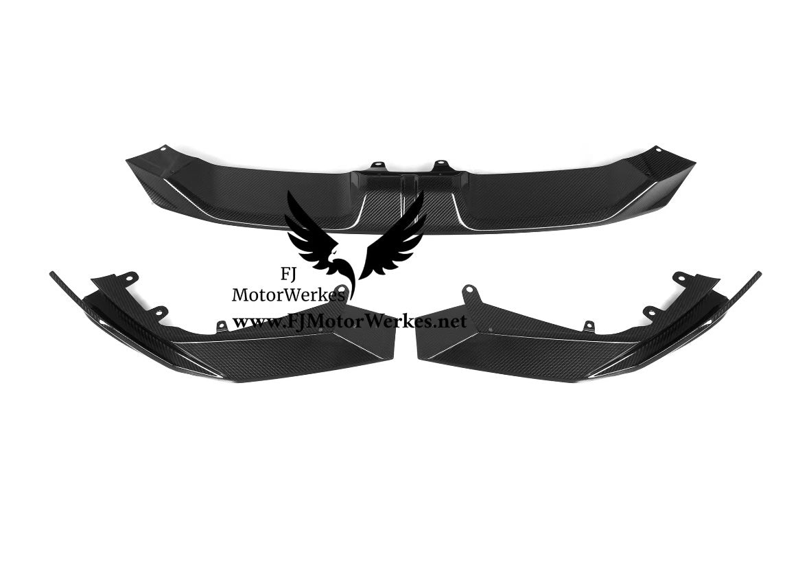 Bmw X6M F96 2023+ Carbon Fibre Sq Inspired Front Splitter Low Line Kit