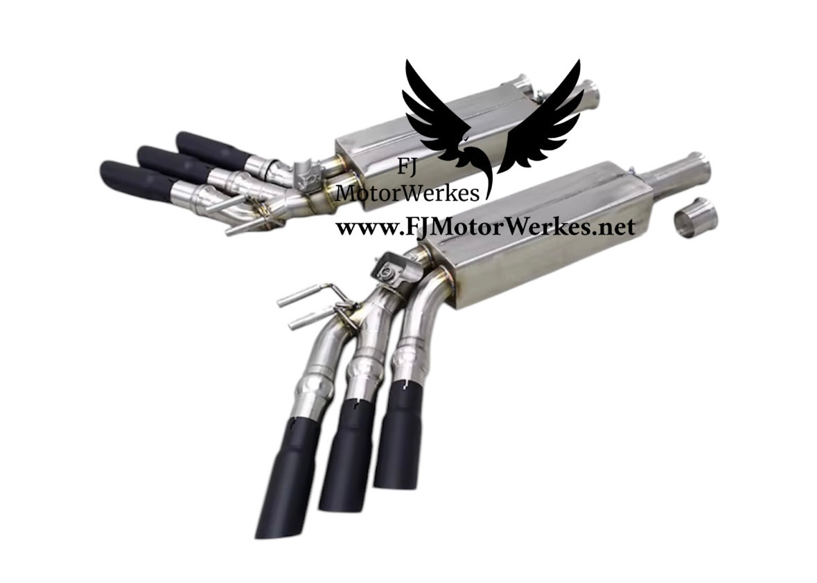 Mercedes-Benz G63 AMG (W463A - W464) 4.0L BiTurbo 2019–2024 Triple-Tailpipe Styling Valved Catback Mufflers
