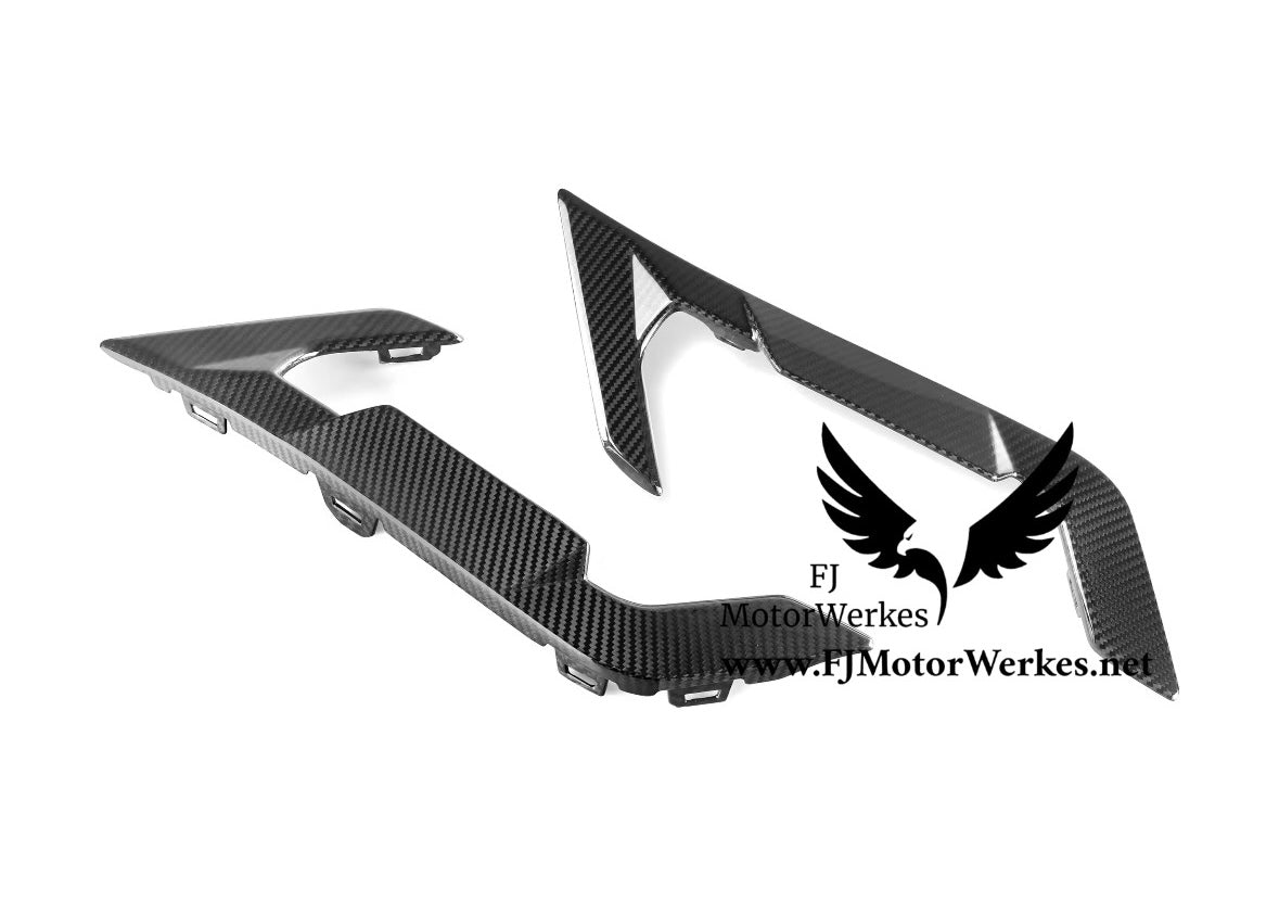 Bmw X6M F96 Carbon Fibre Rear Side Splats & Reflector Surround