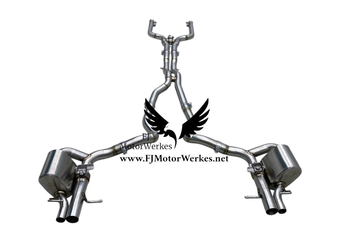 Mercedes Benz C63 C63S AMG W205 C205 4.0T 2015-2020 Valved Stainless Steel Catback Exhaust