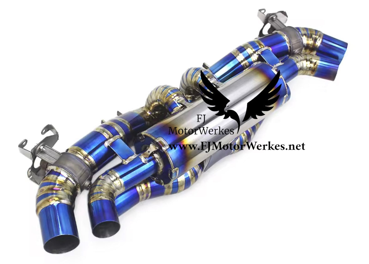 Porsche 911 992 carrera S Targa S GTS 4S Titanium valved Catback performance Valved catback exhaust system 2019+