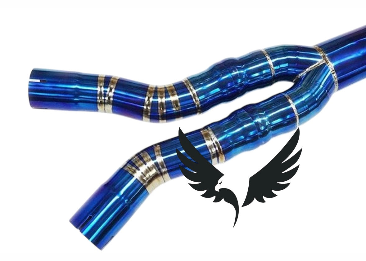 Bmw M3 G80 M4 G82 Lci S58 Titanium Single Midpipe with Under Brace