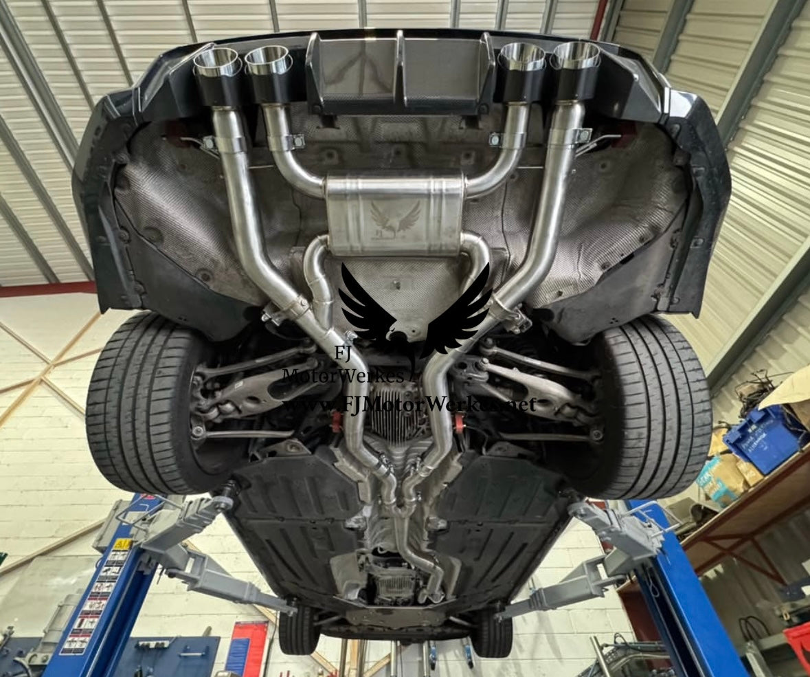 Bmw M2 G87 Full Catback Exhaust system inc Single Midpipe & Centre Brace