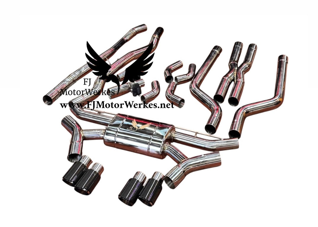 Bmw X5M X6M F95 F96 Full Catback exhaust system Pre Lci + Lci